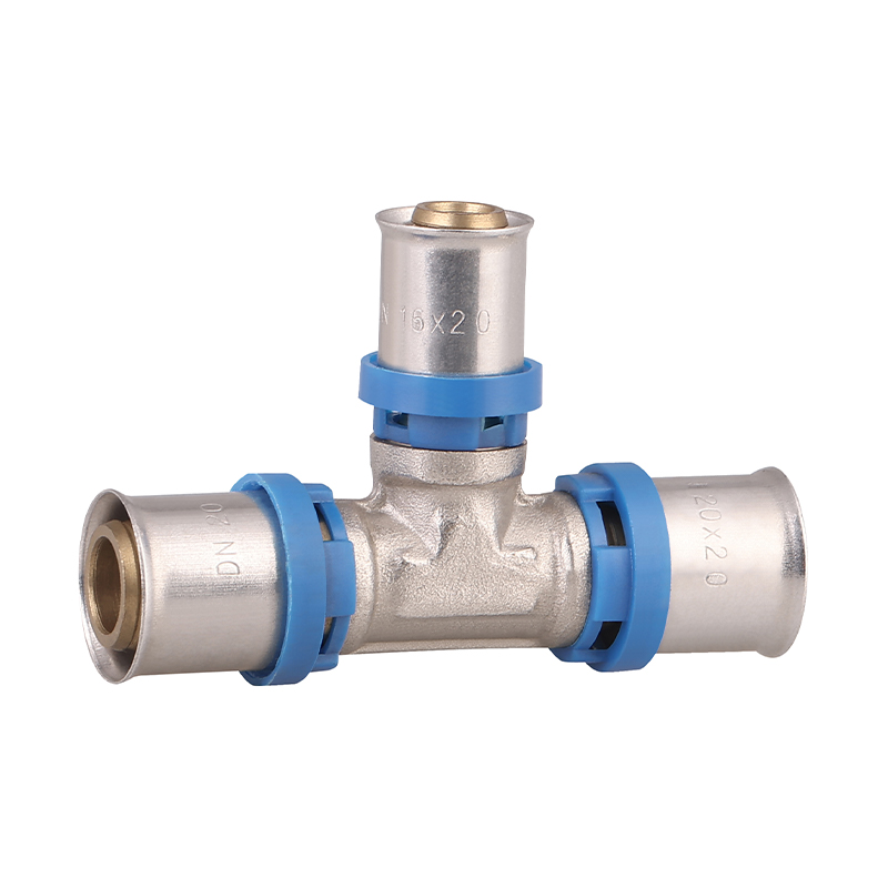 GH-6001 BRASS PEX PRESS ADMISSANT Equal Tee