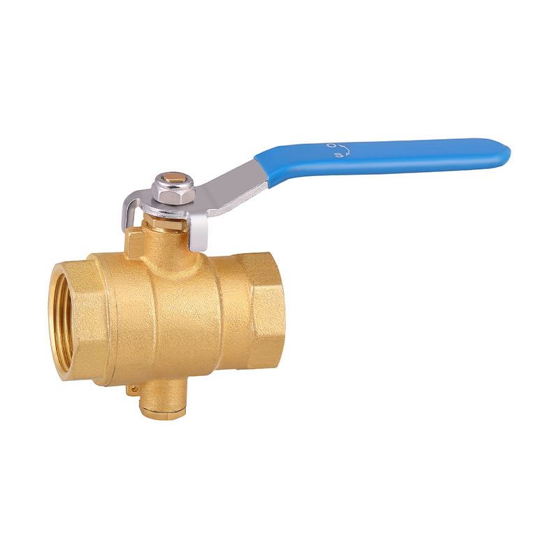 Valve à billes en laiton GH-1007 avec mesurer la température