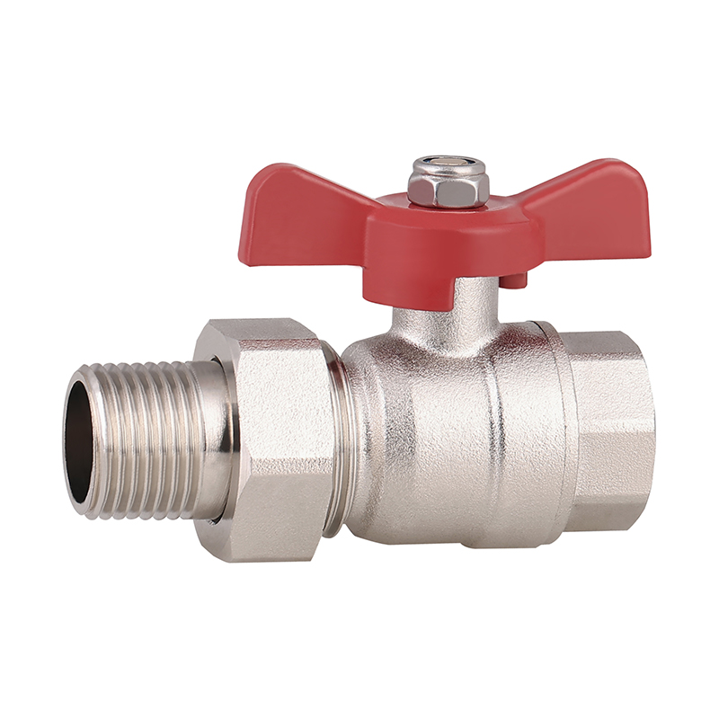 GH-1014 Valve à billes masculine et féminine en laiton avec union