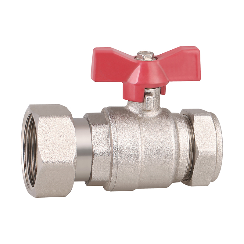 GH-1015 Valve à billes de compression en laiton avec pivot