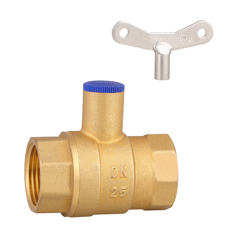 GH-1026 Valve à billes en laiton verrouillable avec clé