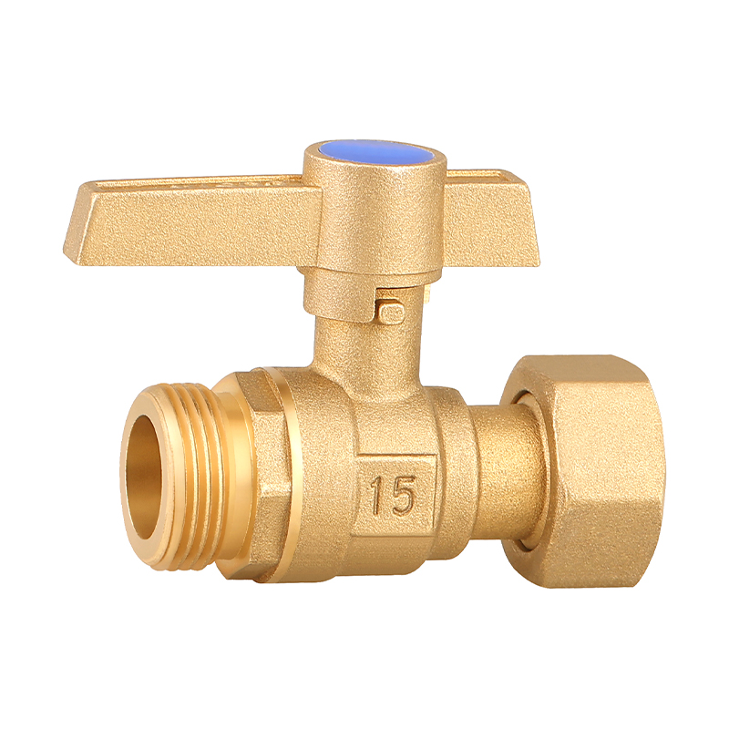 GH-1031 Valve à billes verrouillables en laiton avec fil externe et pivotant