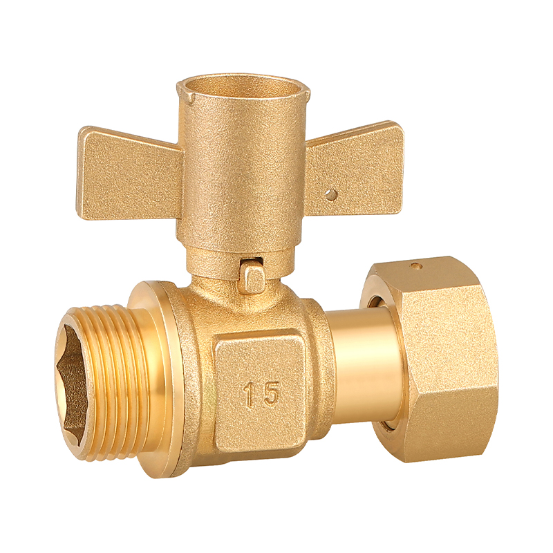GH-1032 Valve à billes de verrouillage en laiton avec poignée de clé
