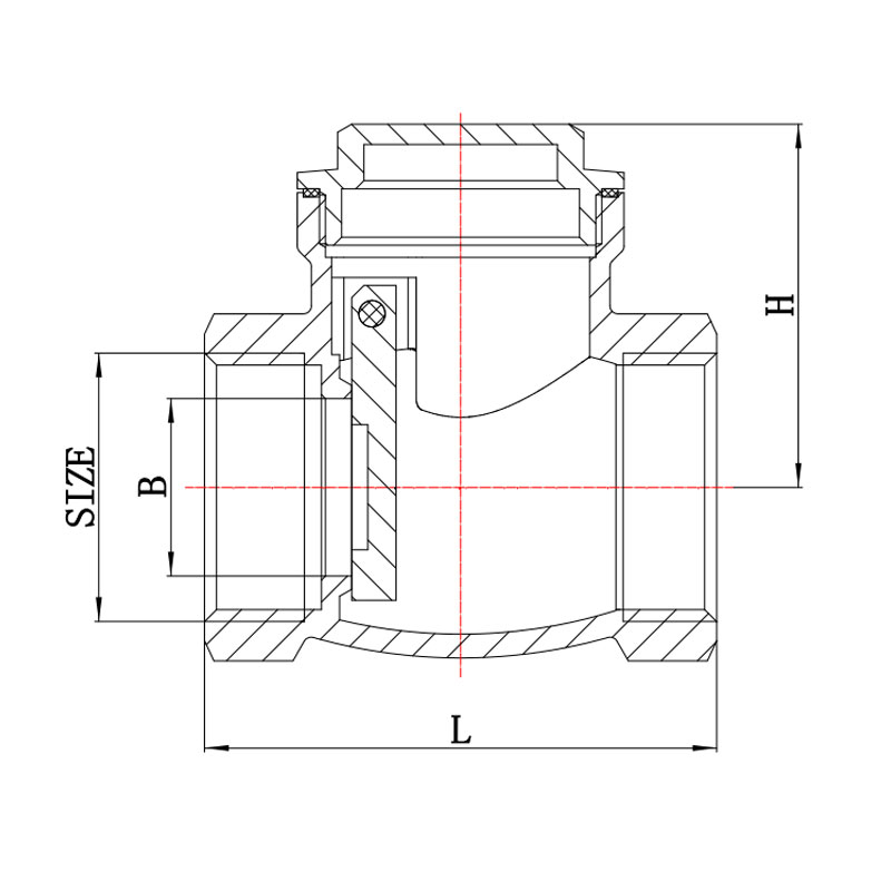 GH-4005 en laiton Swing Valve